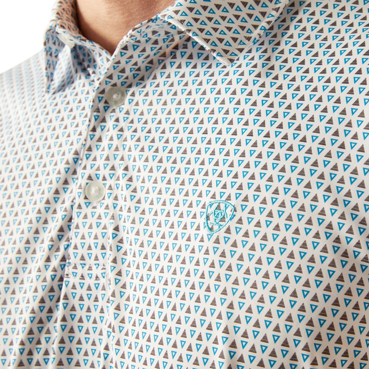 Ariat Men's All Over Print Polo Shirt White 10058780 - Southern Soule Designs