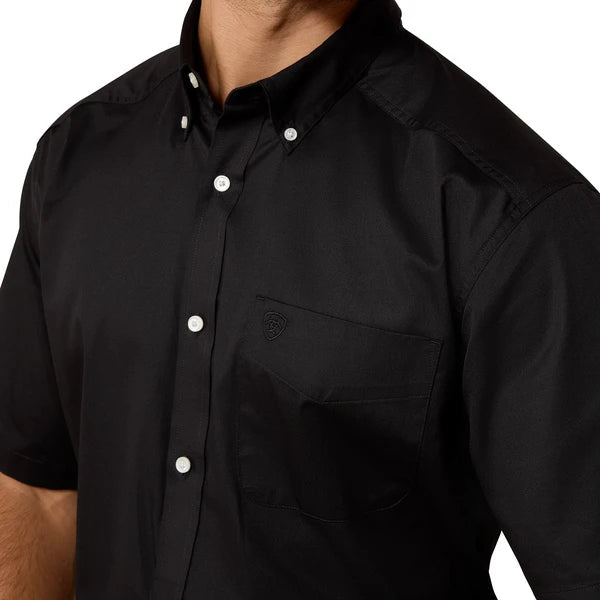 Ariat Men's Black Twill Classic SS Shirt 10073432 - Southern Soule Designs