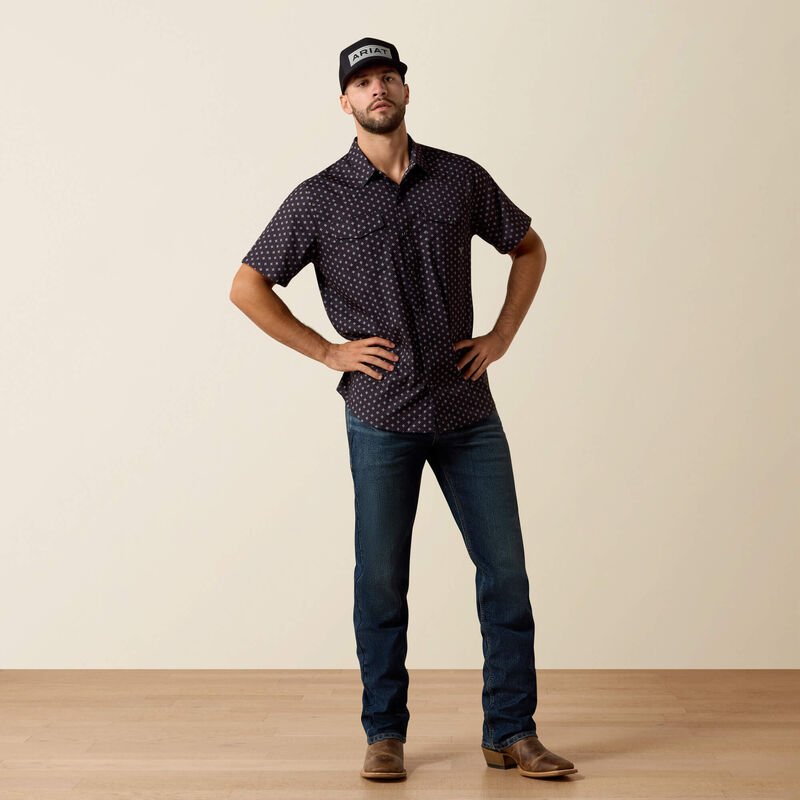 Ariat Men's Black VentTEK Western Snap Shirt 10073422 - Southern Soule Designs