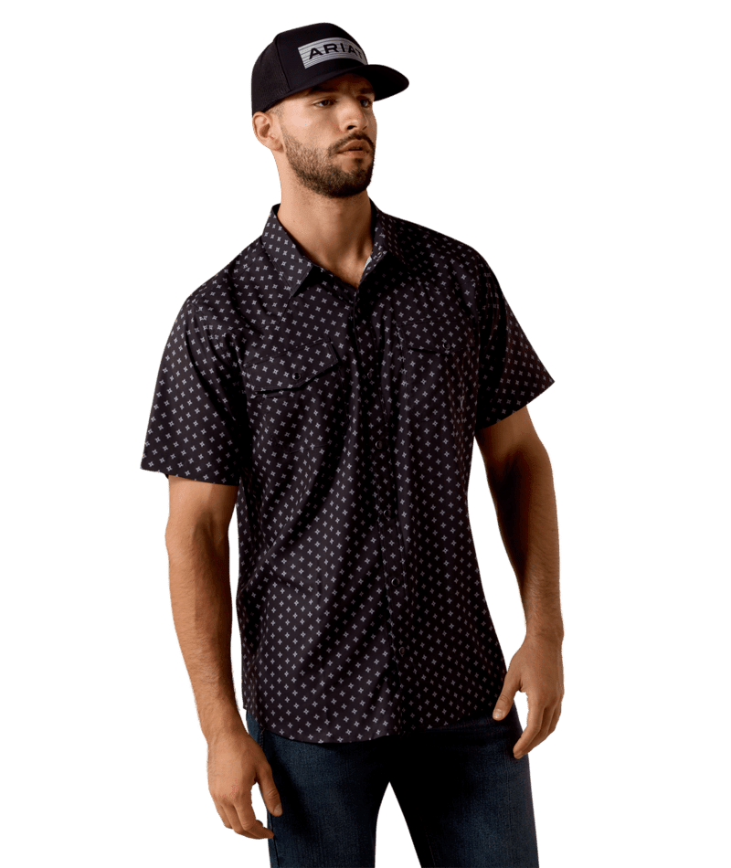 Ariat Men's Black VentTEK Western Snap Shirt 10073422 - Southern Soule Designs
