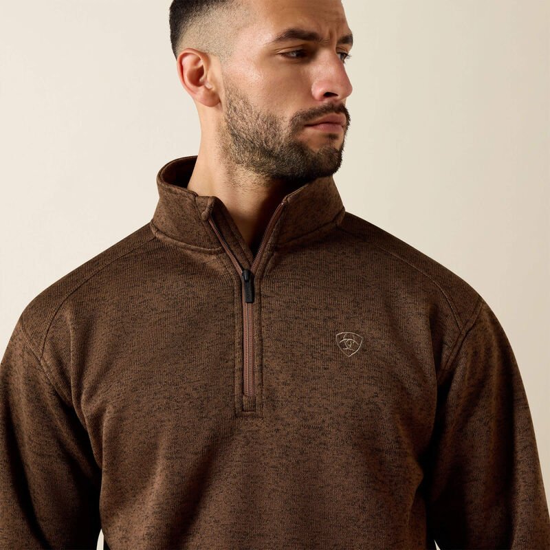 Ariat Men's Caldwell 1/4 Zip Sweater Carafe 10079644 - Southern Soule Designs