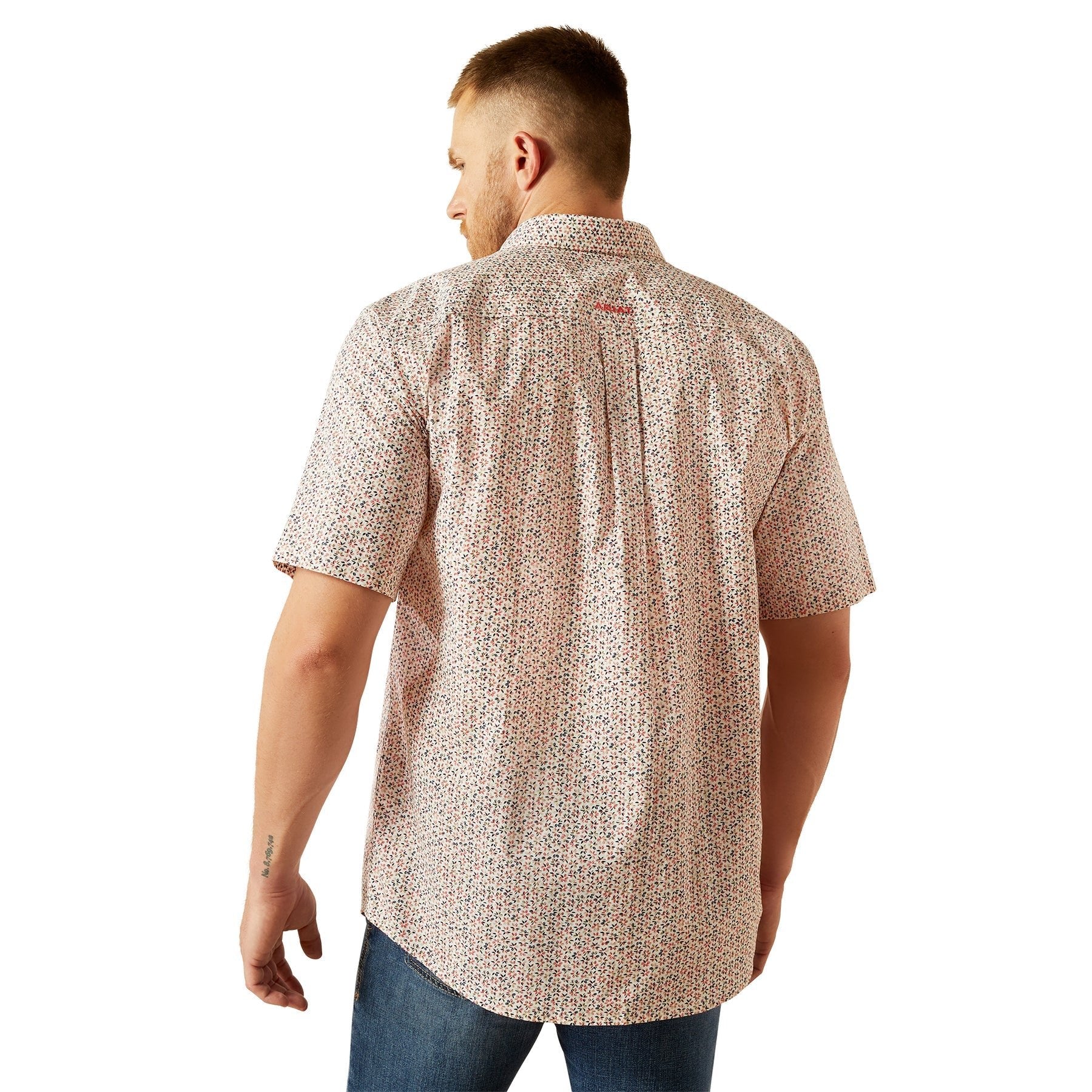 Ariat Men's Chapman Short Sleeve Shirt Red 10054815 - Southern Soule Designs