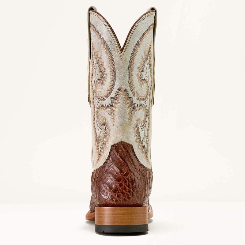 Ariat Men's Classic Callen Wide Square Toe Boot Whiskey Caiman |Warm Taupe 10063773 - Southern Soule Designs
