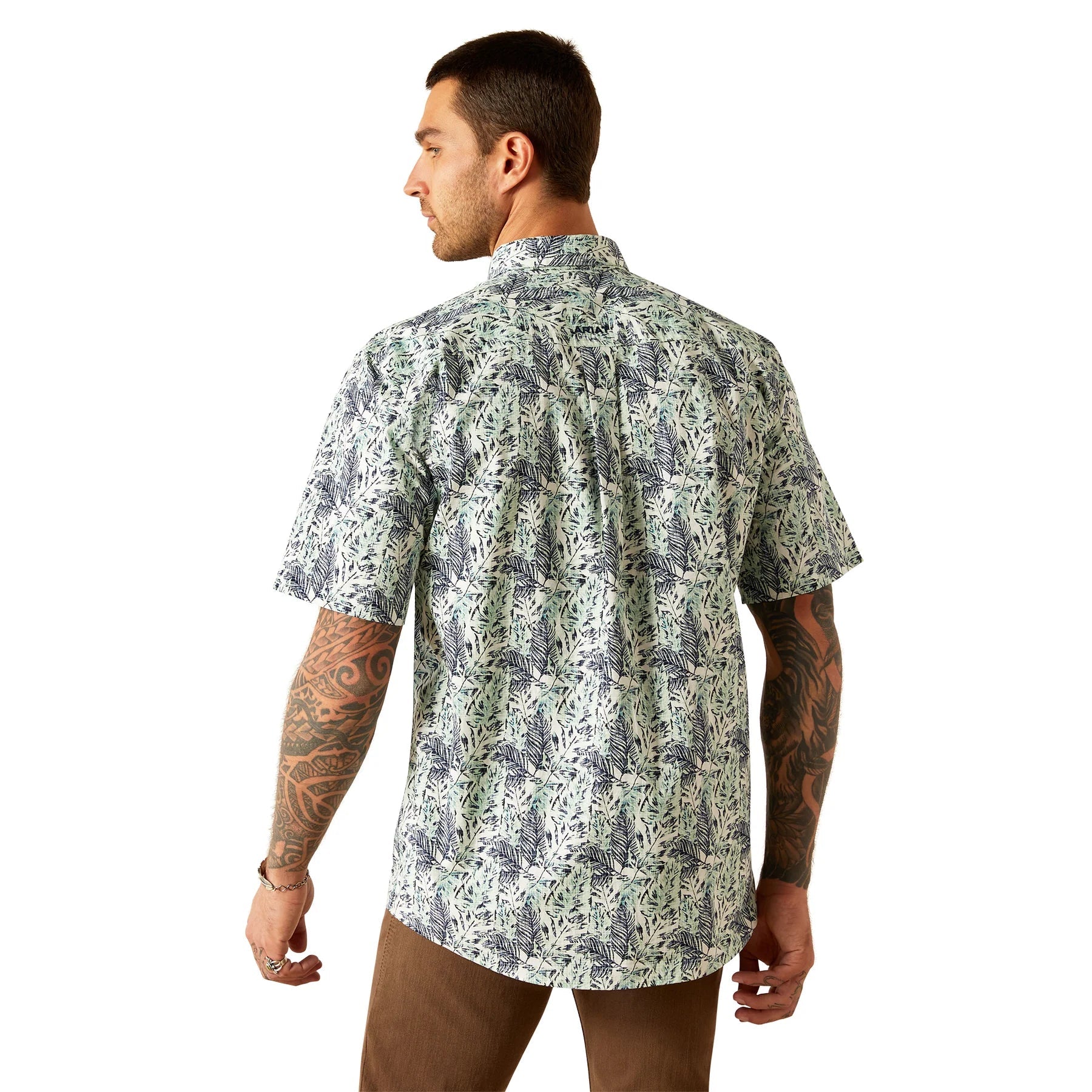 Ariat Men's Cyrus Short Sleeve Shirt Mint 10054820 - Southern Soule Designs