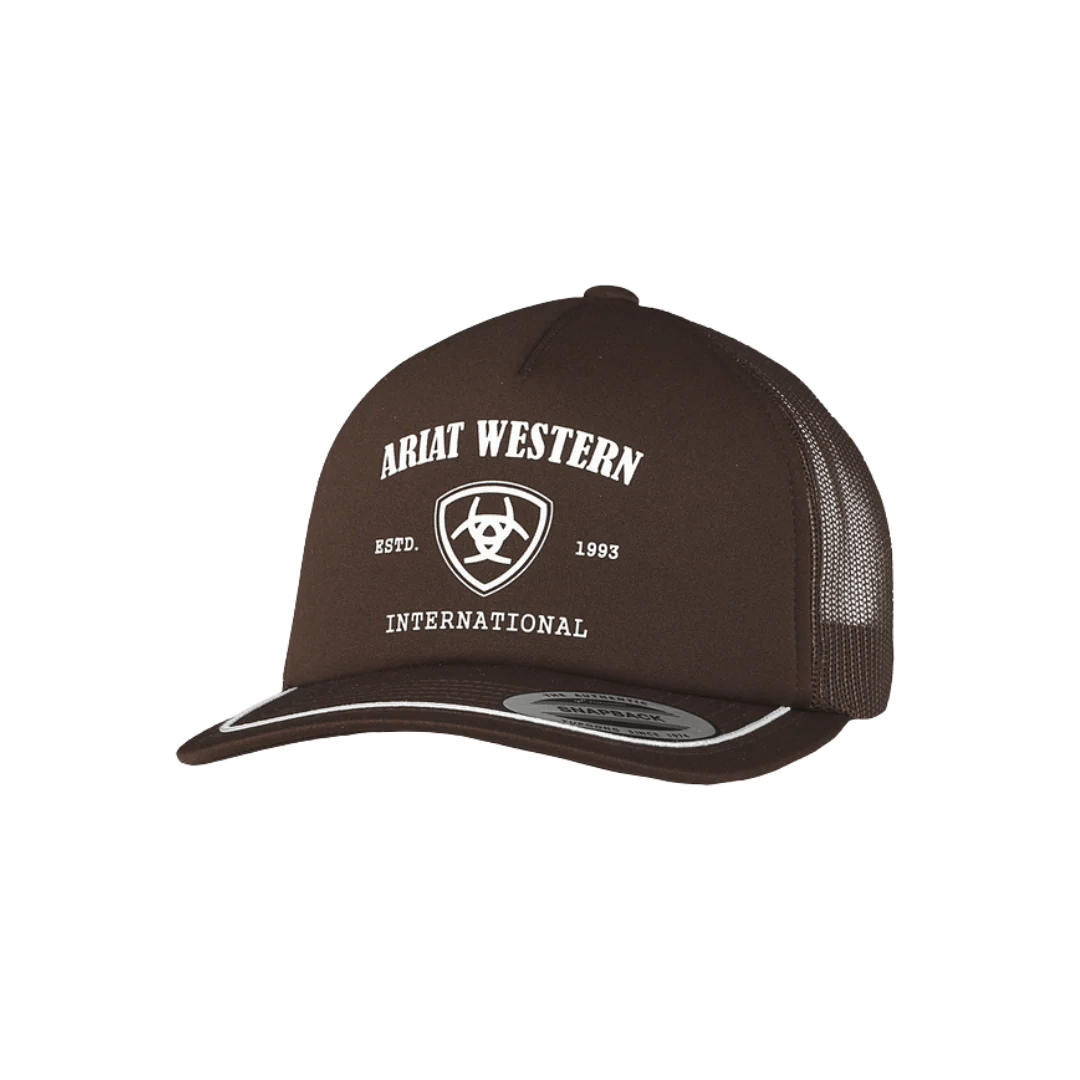 Ariat Men's Foam Screen Print Logo Brown Cap A300089002 - Southern Soule Designs