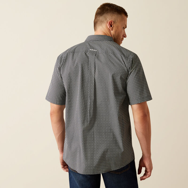 Ariat Men's Gene Classic Fit Short Sleeve Shirt Black 10054679 - Southern Soule Designs