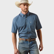 Ariat Men's Key Largo Mini Geo Print Storm SS Shirt 10073596 - Southern Soule Designs