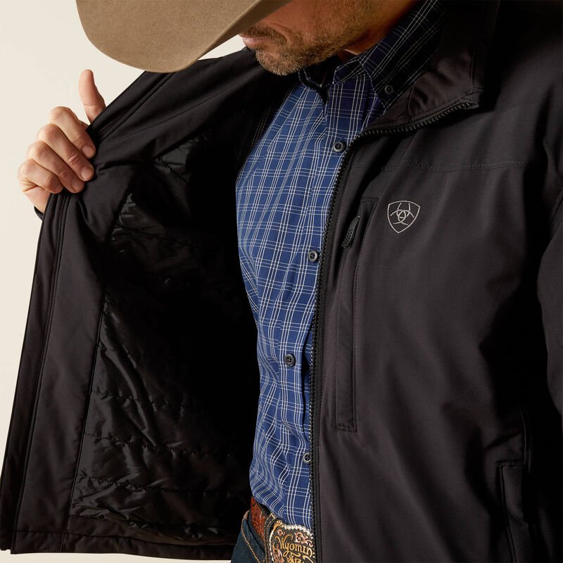 Ariat Men's Pioneer Stretchshell Jacket Black 10062508 - Southern Soule Designs