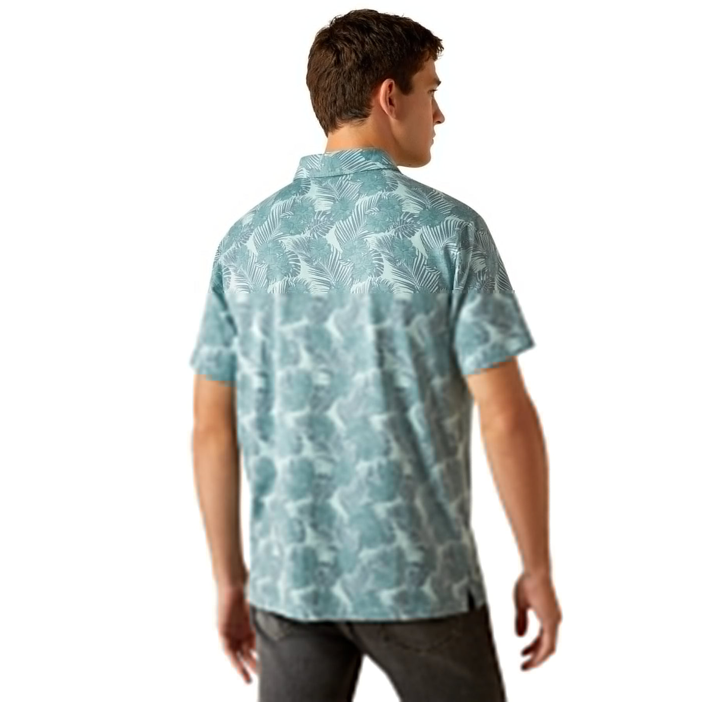 Ariat Men's Retro Polo Canal Blue 10058841 - Southern Soule Designs