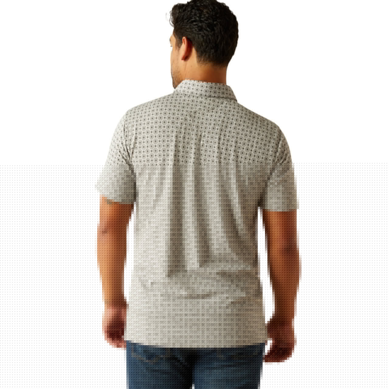 Ariat Men's Retro Polo Light Grey 10058842 - Southern Soule Designs