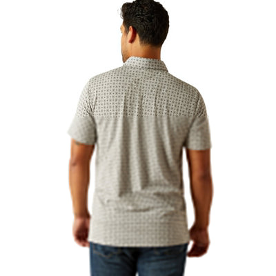 Ariat Men's Retro Polo Light Grey 10058842 - Southern Soule Designs