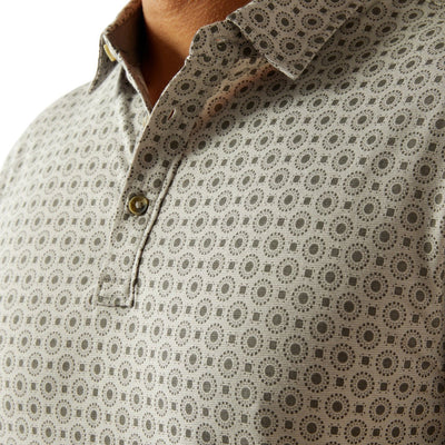 Ariat Men's Retro Polo Light Grey 10058842 - Southern Soule Designs