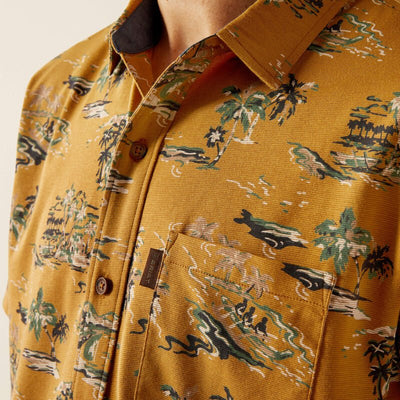 Ariat Men's Retro Short Sleeve Shirt Mocha 10058839 - Southern Soule Designs