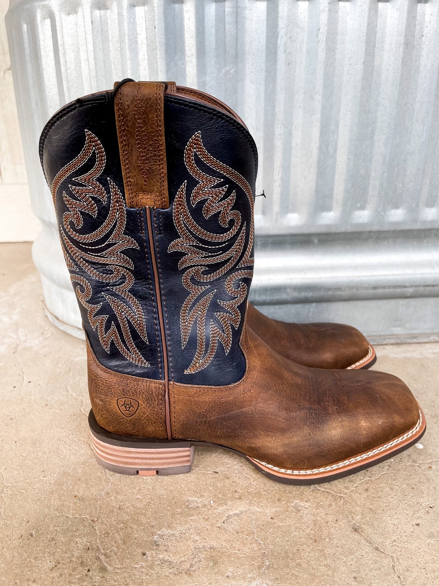 Ariat Men's Slingshot Rowdy Rust/Denim Boots 10044566 - Southern Soule Designs