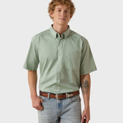 Ariat Men's Slit Green Twill Classic SS Shirt 10073617 - Southern Soule Designs