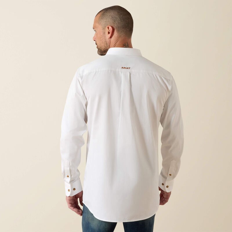 Ariat Men's Solid Twill White Shirt 10000503 - Southern Soule Designs