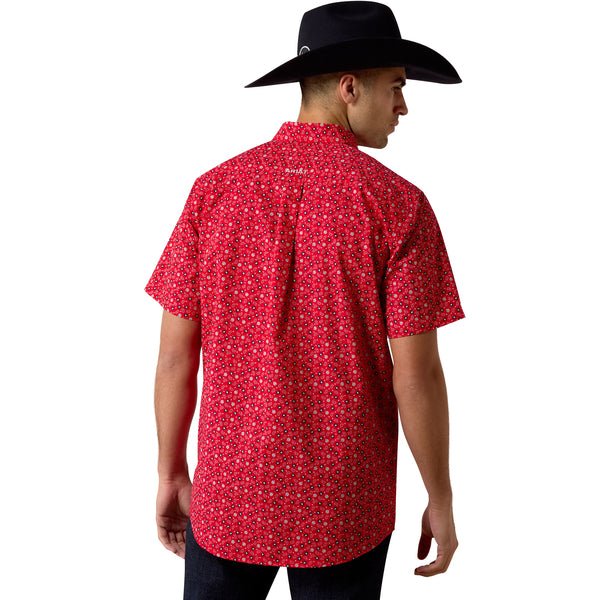Ariat Men's Tango Red Mini Paisley Print Printed Shirt 10073531 - Southern Soule Designs