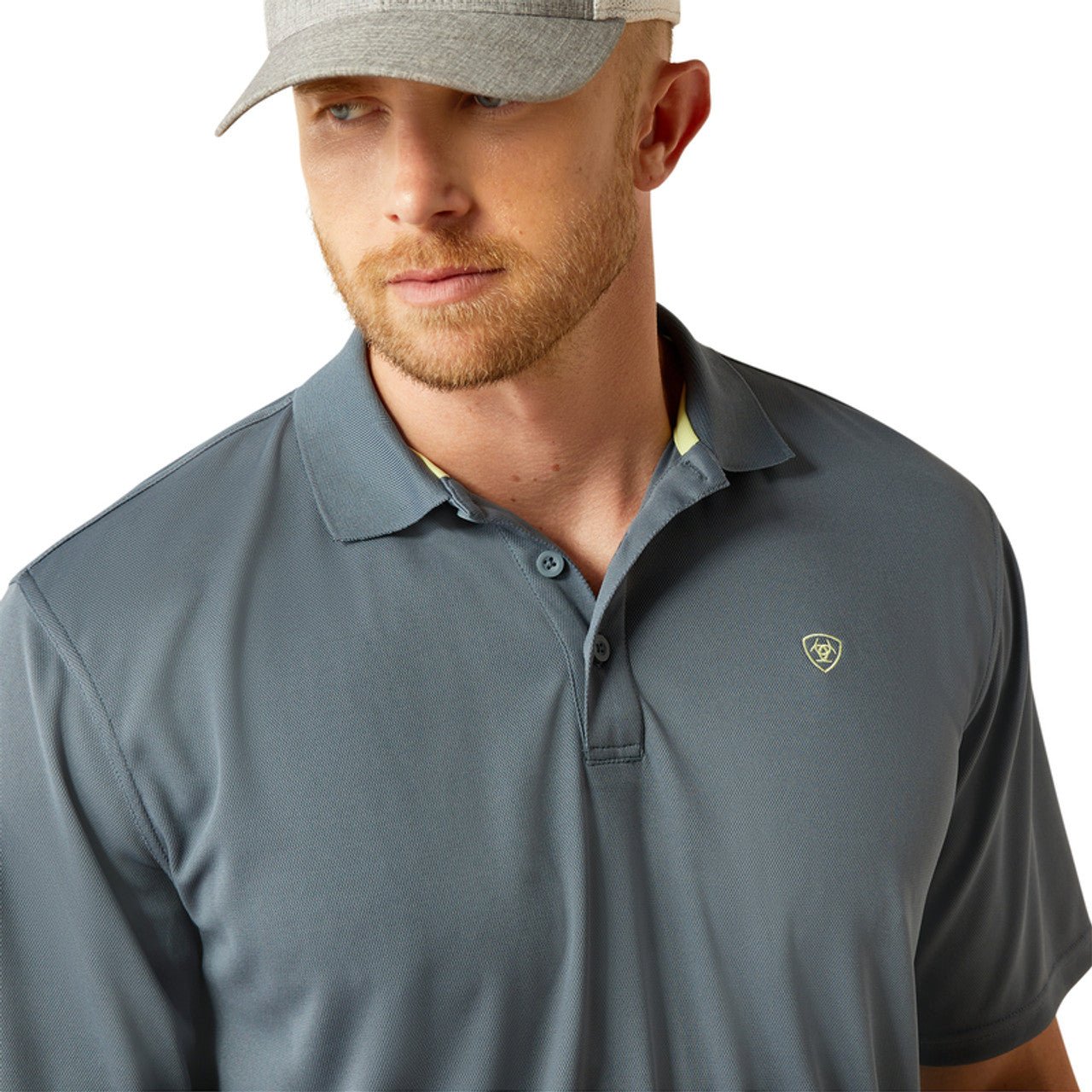 Ariat Men's Tek Polo Newsboy Blue 10055253 - Southern Soule Designs