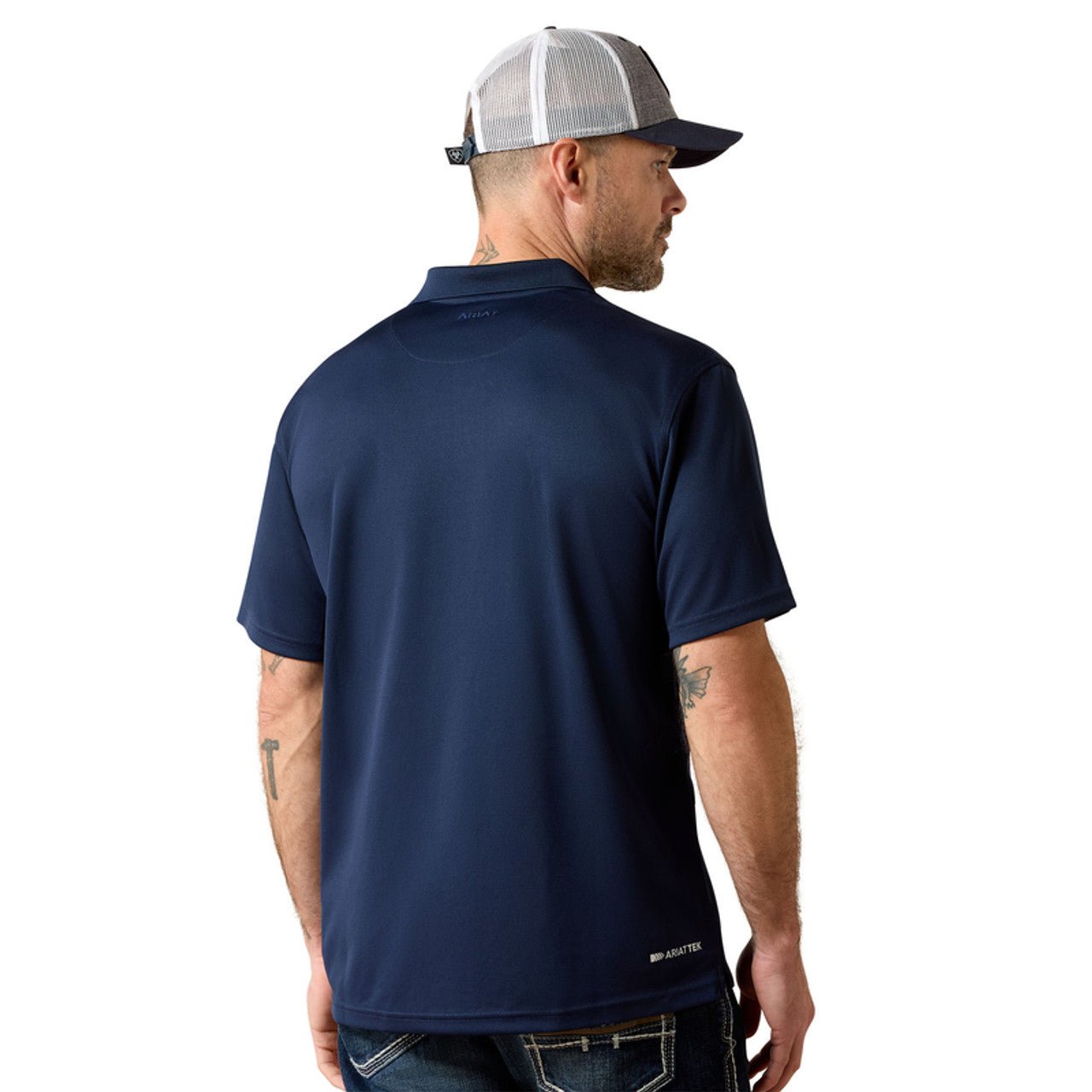 Ariat Men's Tek SS Polo Navy 10009063 - Southern Soule Designs