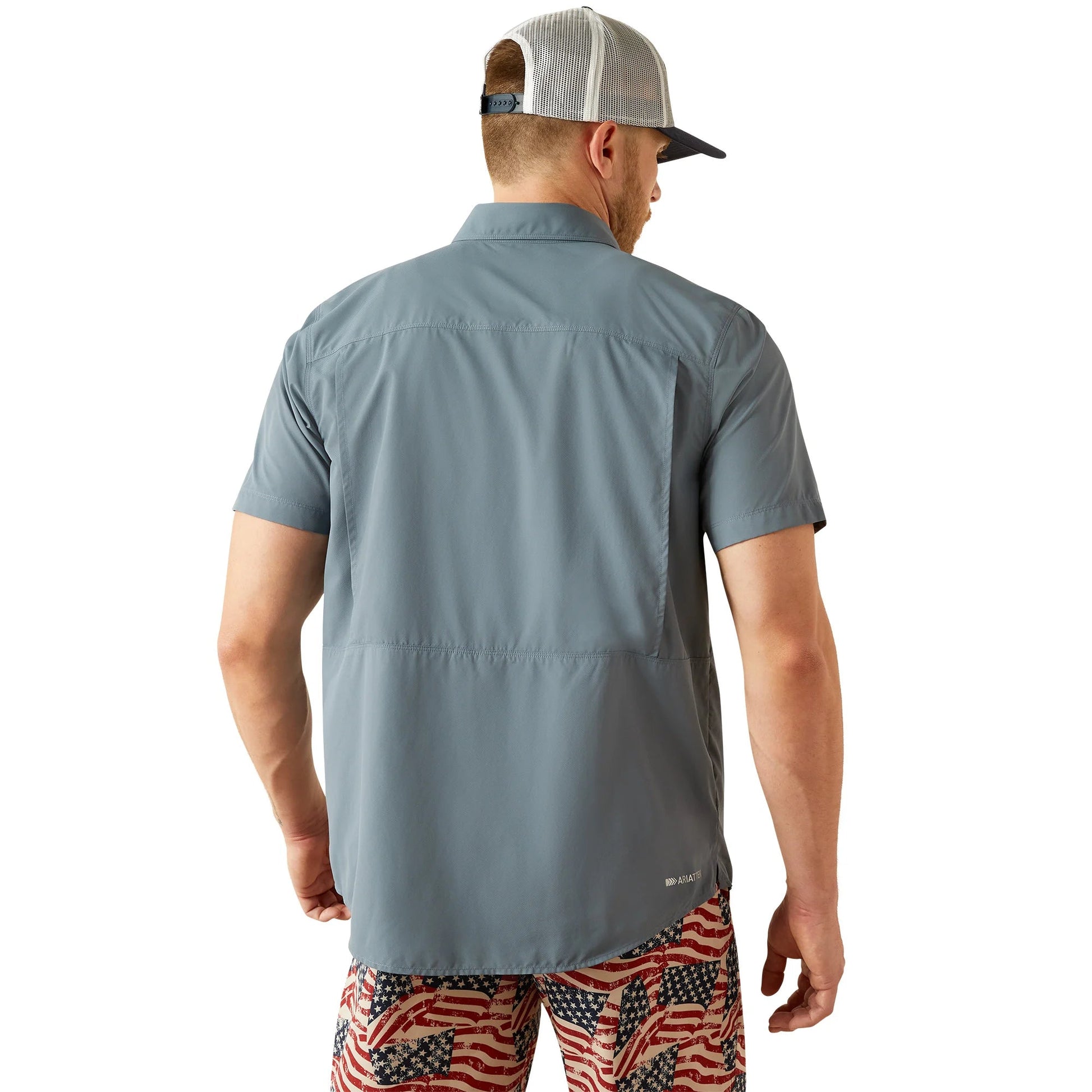 Ariat Men's VentTEK Outbound Fitted Shirt Newsboy Blue 10055229 - Southern Soule Designs