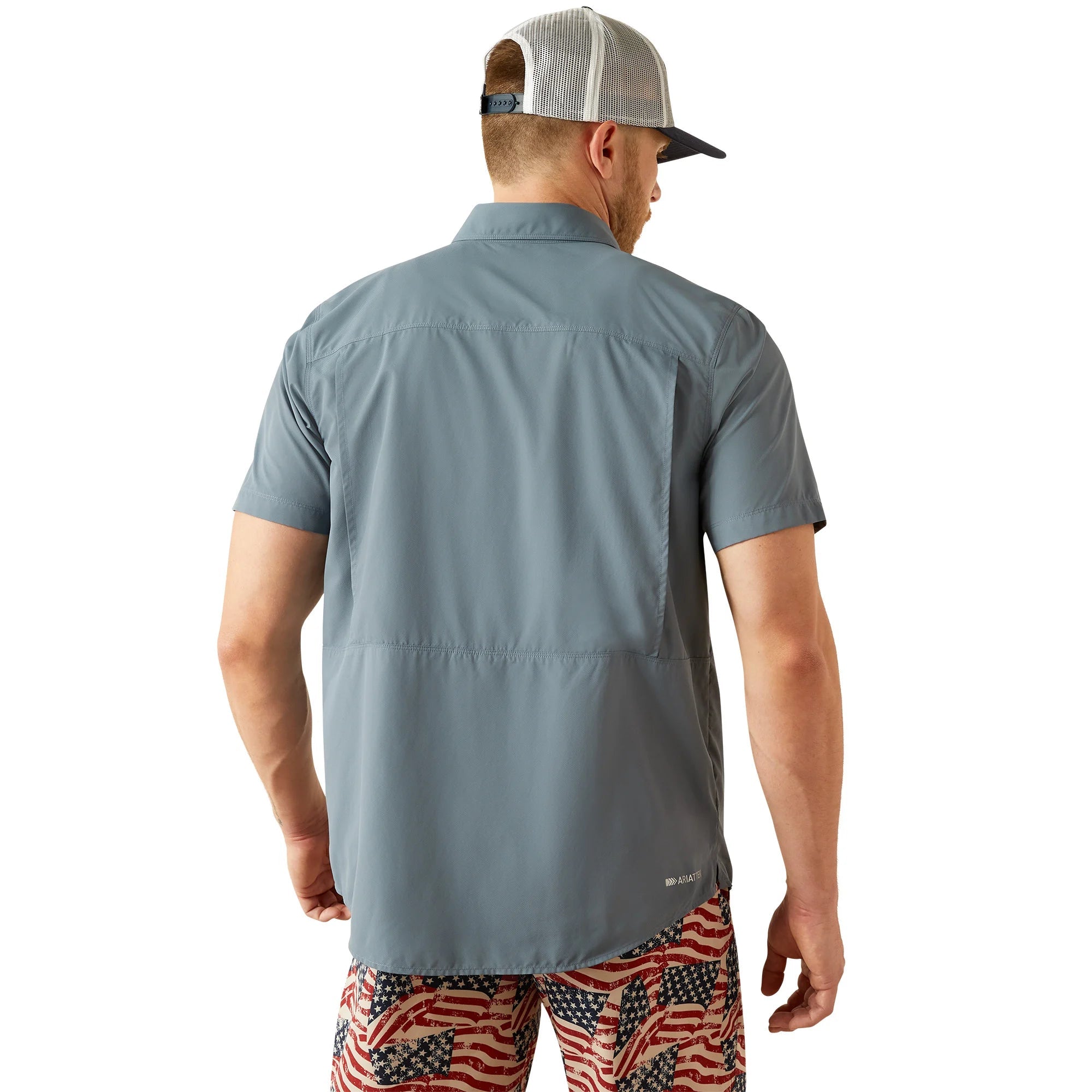 Ariat Men's VentTEK Outbound Fitted Shirt Newsboy Blue 10055229 - Southern Soule Designs