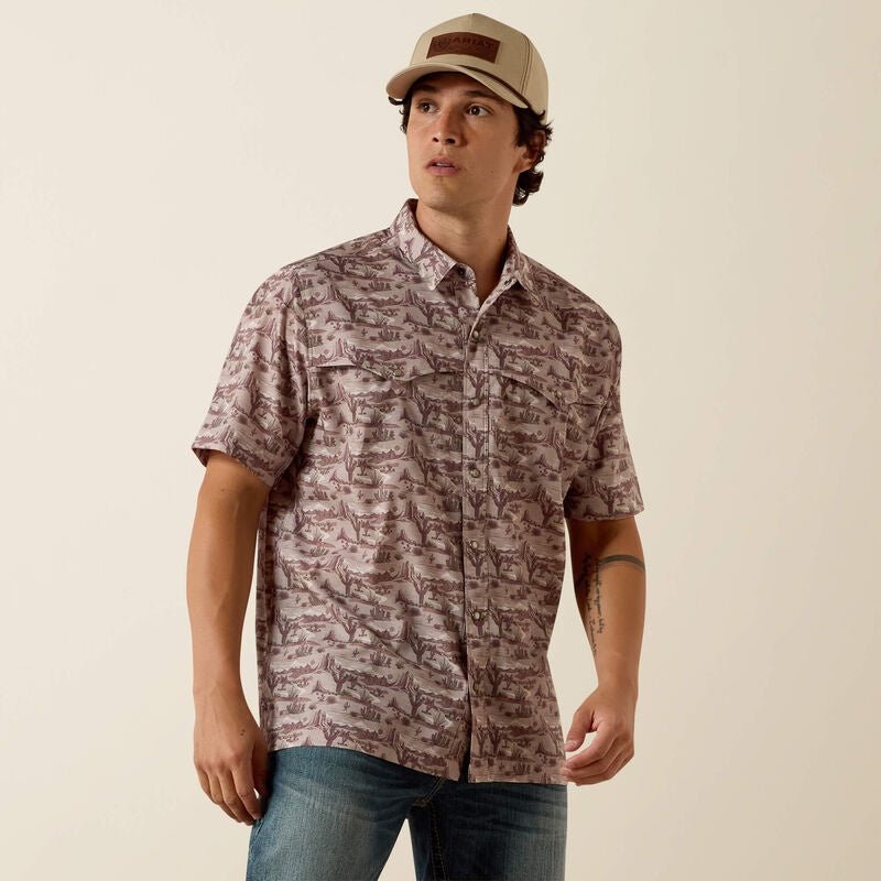 Ariat Men's VentTek Western Tuffet Southwest Landscape Snap Shirt 10073426 - Southern Soule Designs
