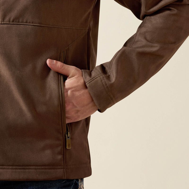 Ariat Men's Vernon Softshell Jacket Wren Faux Leather 10079404 - Southern Soule Designs