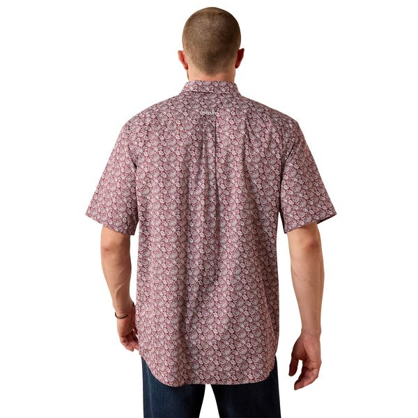 Ariat Men's Wadell Red Mahogany Paisley Print Classic Shirt 10073698 - Southern Soule Designs