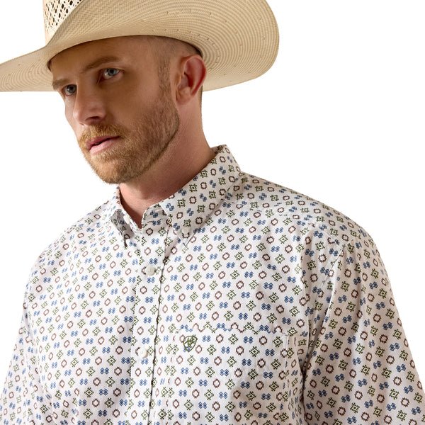Ariat Men's White Seton Classic SS Shirt 10073528 - Southern Soule Designs