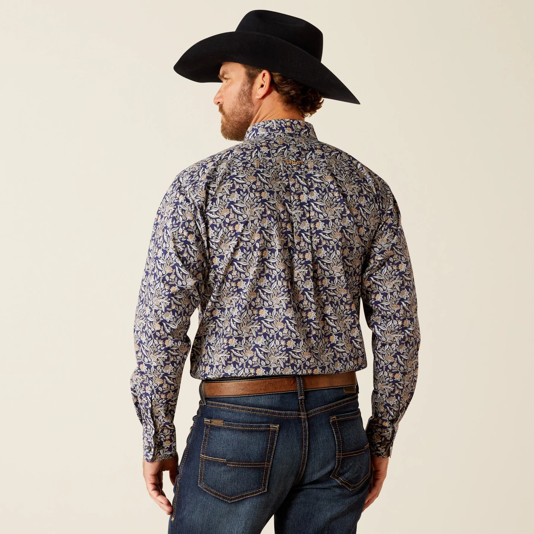 Ariat MNS Creighton Long Sleeve Shirt Brown 10054086 - Southern Soule Designs