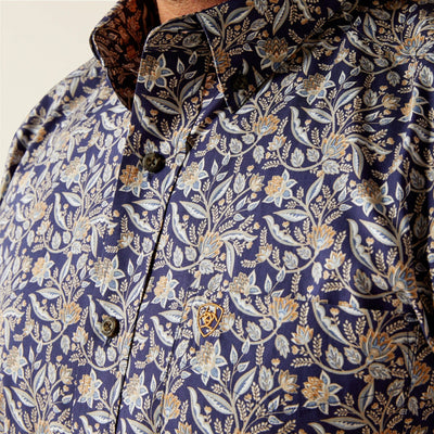 Ariat MNS Creighton Long Sleeve Shirt Brown 10054086 - Southern Soule Designs