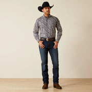 Ariat MNS Creighton Long Sleeve Shirt Brown 10054086 - Southern Soule Designs