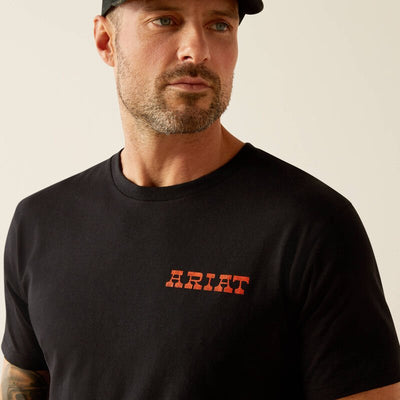 Ariat MNS Denim Badge Tee Black 10054006 - Southern Soule Designs