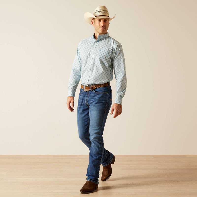 Ariat MNS Eamon LS Blue Heaven 10051263 - Southern Soule Designs