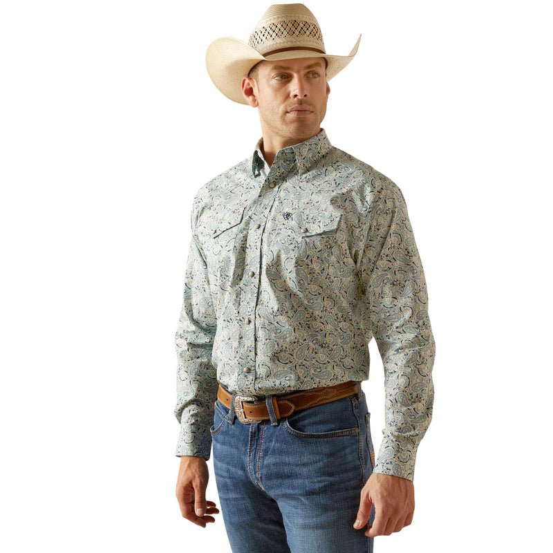 Ariat MNS Emery Snap LS Blue 10051349 - Southern Soule Designs