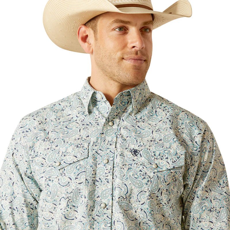 Ariat MNS Emery Snap LS Blue 10051349 - Southern Soule Designs