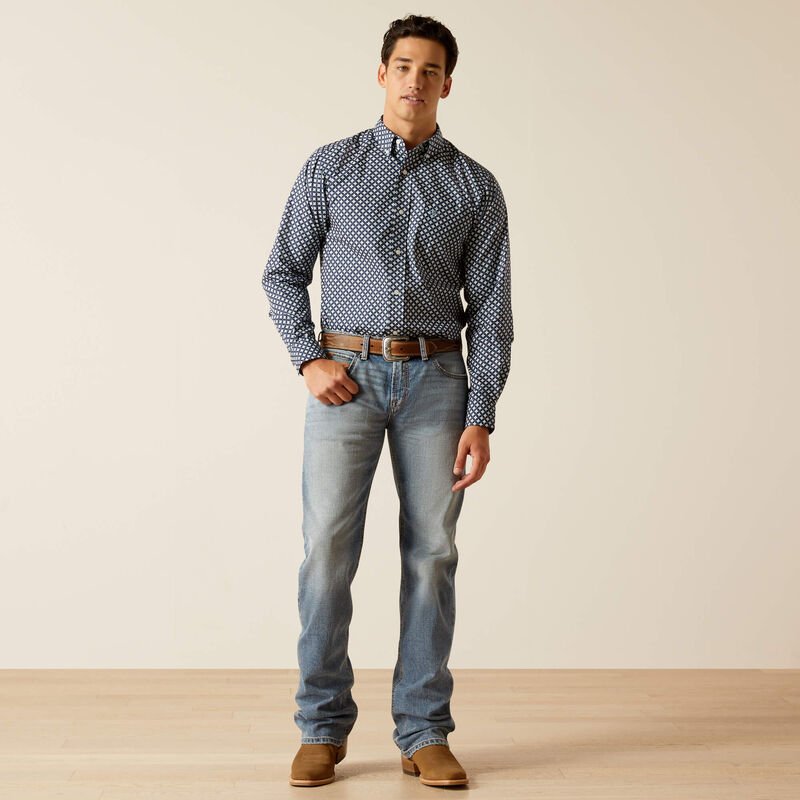 Ariat MNS Emile LS Mood Indigo 10051245 - Southern Soule Designs
