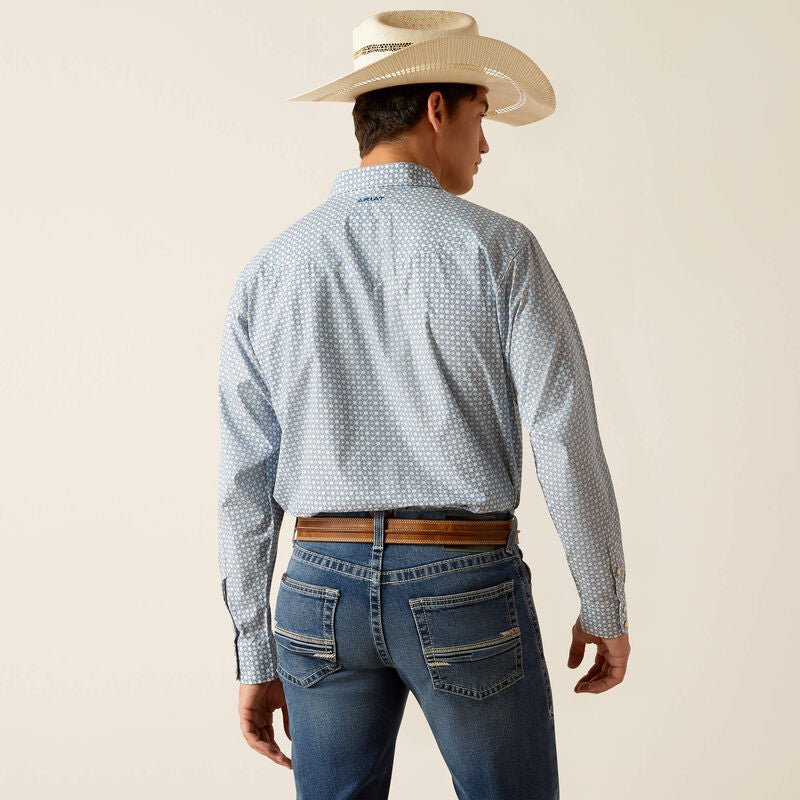 Ariat MNS Parks Snap LS Blue 10048501 - Southern Soule Designs