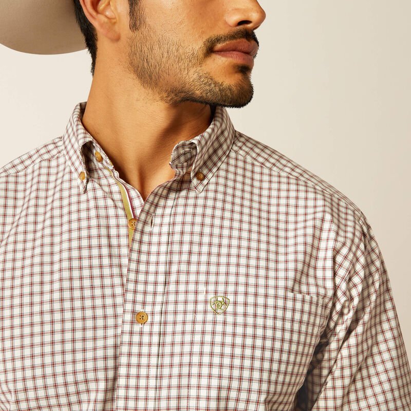 Ariat MNS Pro Sultan LS Shirt Off White 10052342 - Southern Soule Designs