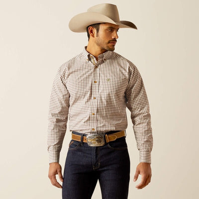 Ariat MNS Pro Sultan LS Shirt Off White 10052342 - Southern Soule Designs