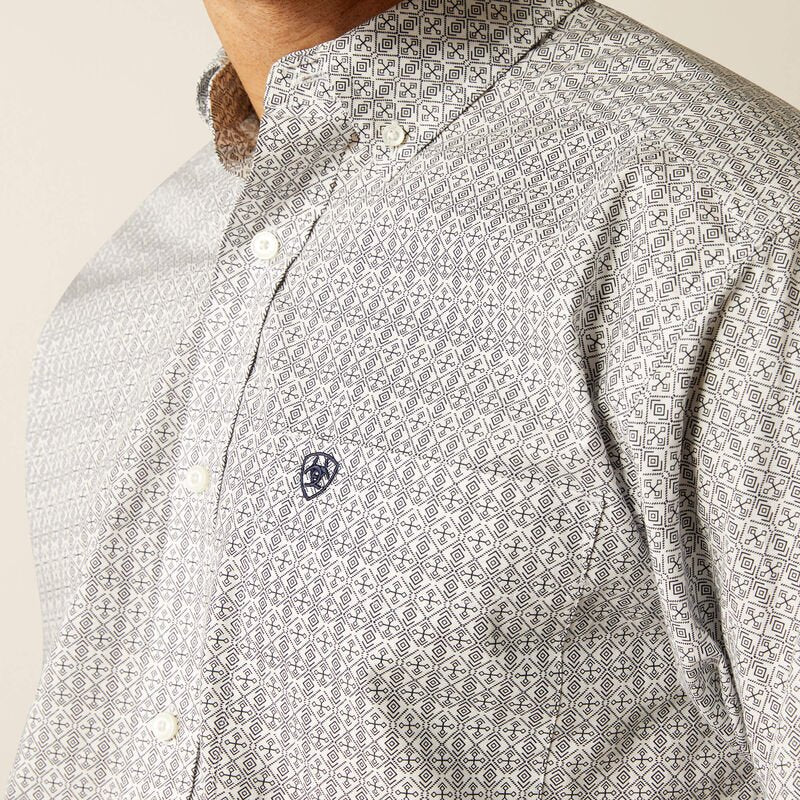 Ariat MNS Reign Classic Fit LS White 10052359 - Southern Soule Designs