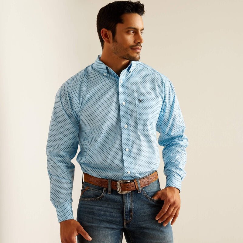 Ariat MNS Ricky LS Sky Blue 10048367 - Southern Soule Designs