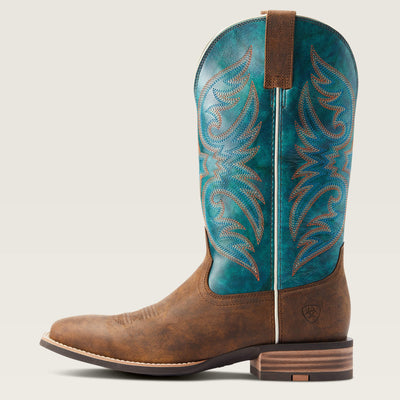 Ariat MNS Ricochet Aged Tan/Teal Boots 10044568 - Southern Soule Designs