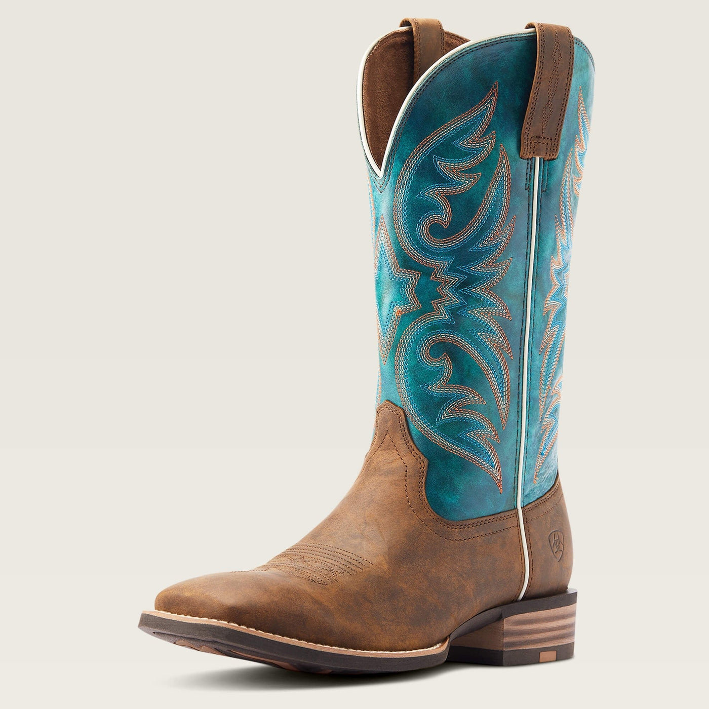 Ariat MNS Ricochet Aged Tan/Teal Boots 10044568 - Southern Soule Designs