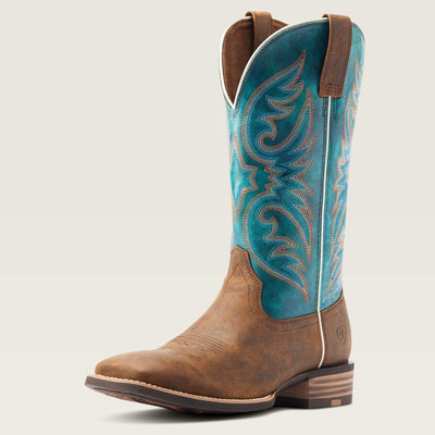 Ariat MNS Ricochet Aged Tan/Teal Boots 10044568 - Southern Soule Designs
