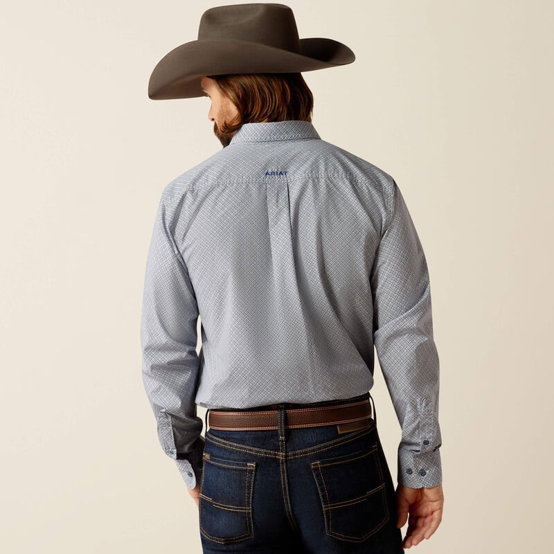 Ariat MNS Rider Fitted LS Light Blue 10052363 - Southern Soule Designs