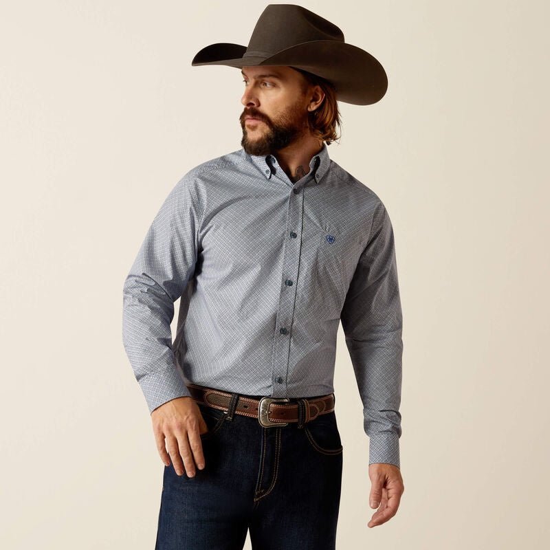 Ariat MNS Rider Fitted LS Light Blue 10052363 - Southern Soule Designs