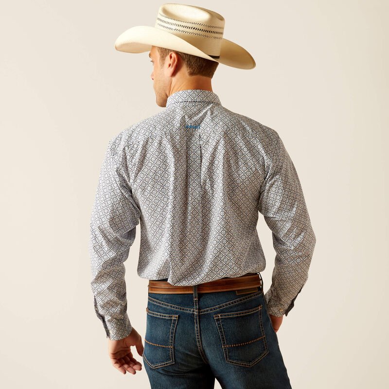Ariat MNS Ronald LS Blue 10051513 - Southern Soule Designs