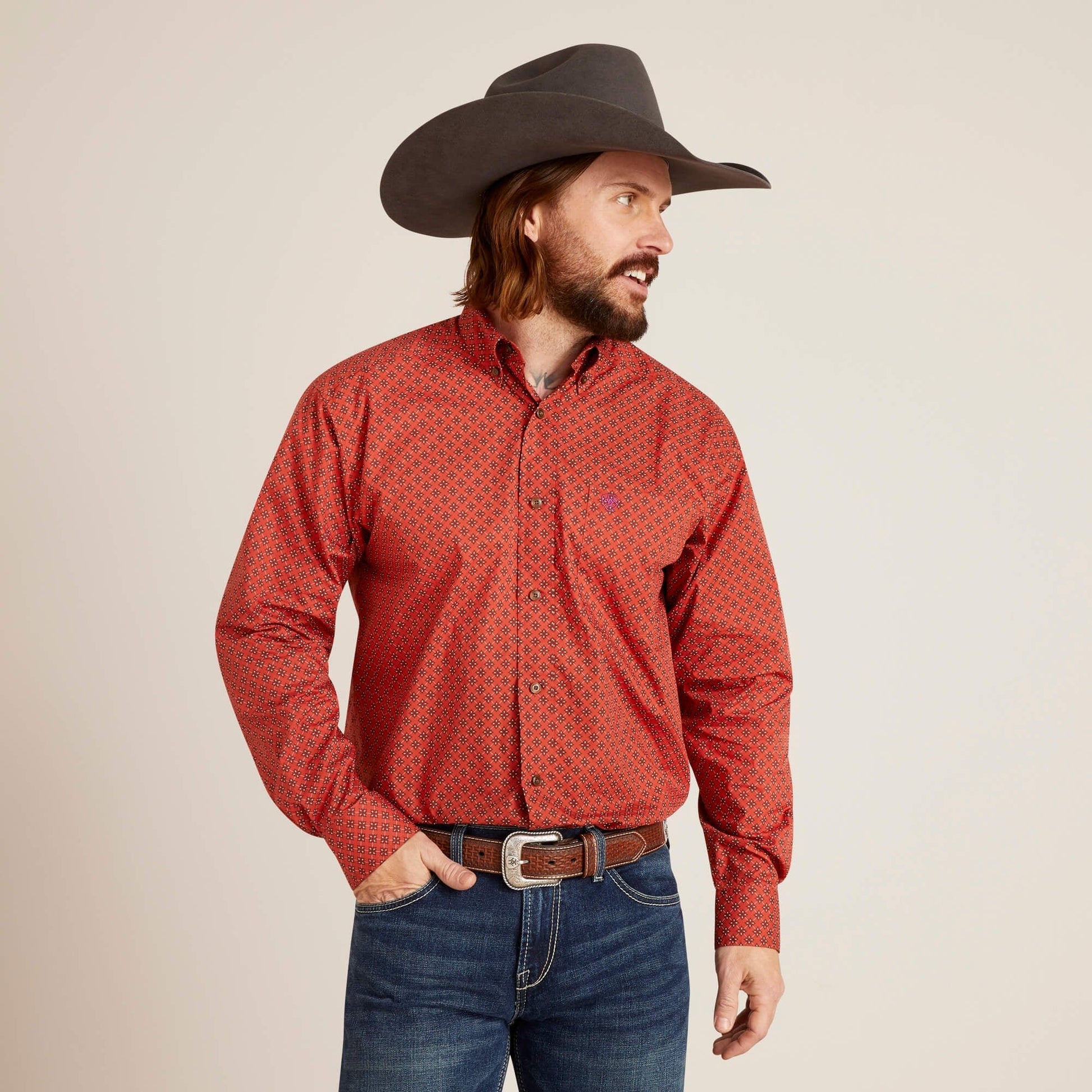 Ariat MNS Samson Classic LS Terra Rouge 10046215 - Southern Soule Designs