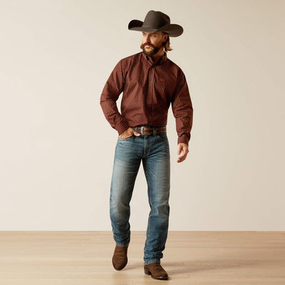 Ariat MNS Seabrook LS Shirt Brown 10052369 - Southern Soule Designs